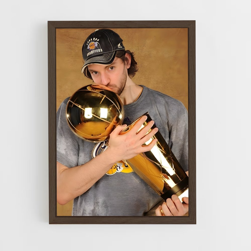 Poster Pau gasol casquette – affiche Basketball (vue 5)